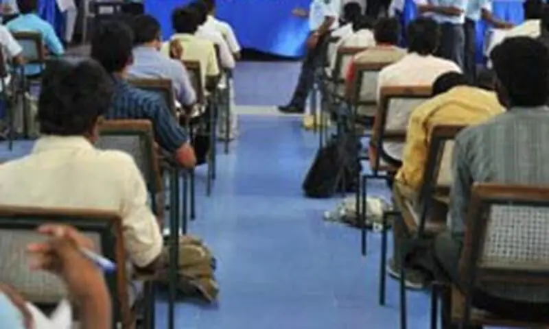 BISE Bannu and DI Khan Postpone This Week’s Exams Amid Security Concerns Students in an exam hall; BISE Bannu postponed this week's papers over security concerns