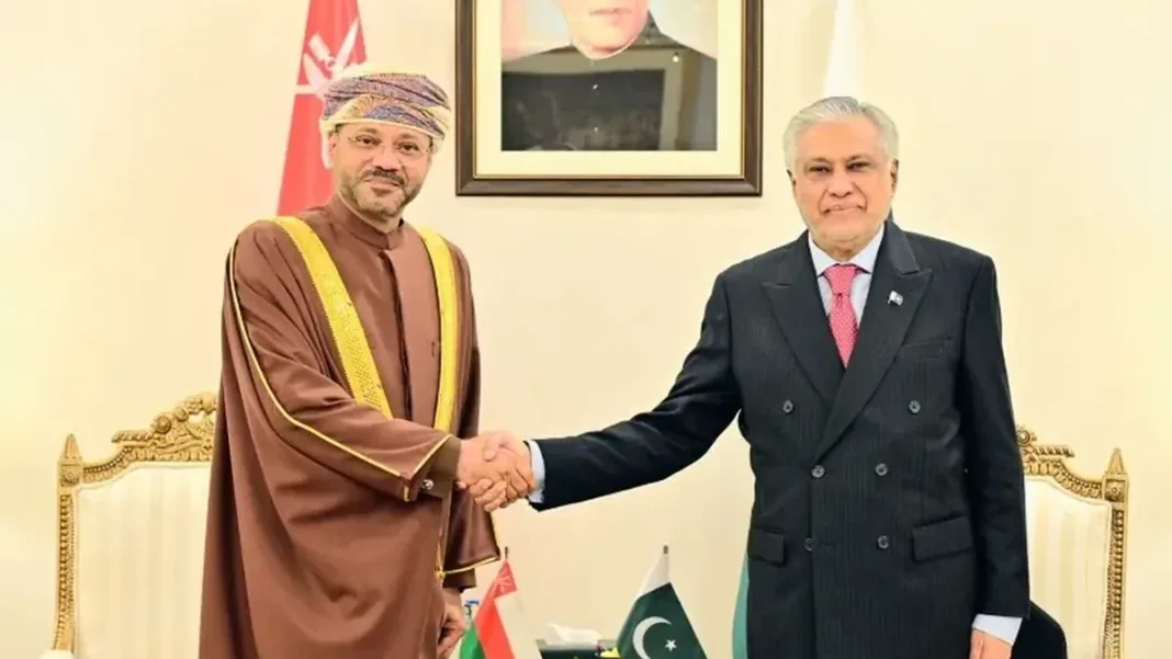Dar, Omani FM Discuss Regional Tensions, Vow Deeper Bilateral Cooperation Pakistan-Oman JMC: Ishaq Dar with Oman's Foreign Minister Sayyid Badr Albusaidi