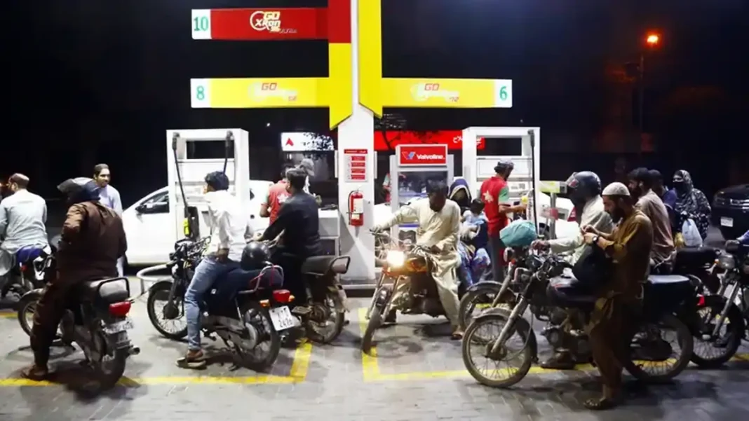 Govt, JI Negotiating Committees to Meet Tomorrow Over Petroleum Levy Motorcyclists refuel at a petrol pump in Pakistan at night. Petroleum levy JI negotiations story on fuel prices.