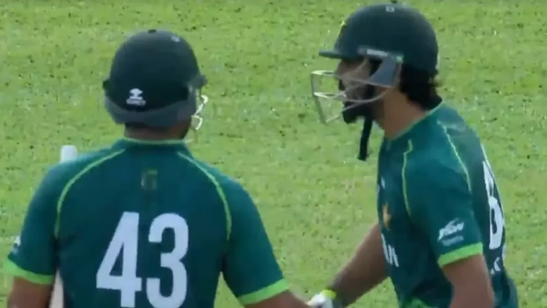 Pakistan Beat India by Four Wickets in Hong Kong Sixes Pakistan's Abdul Samad and Irfan Khan Niazi celebrate after beating India - Pakistan beat India Hong Kong Sixes