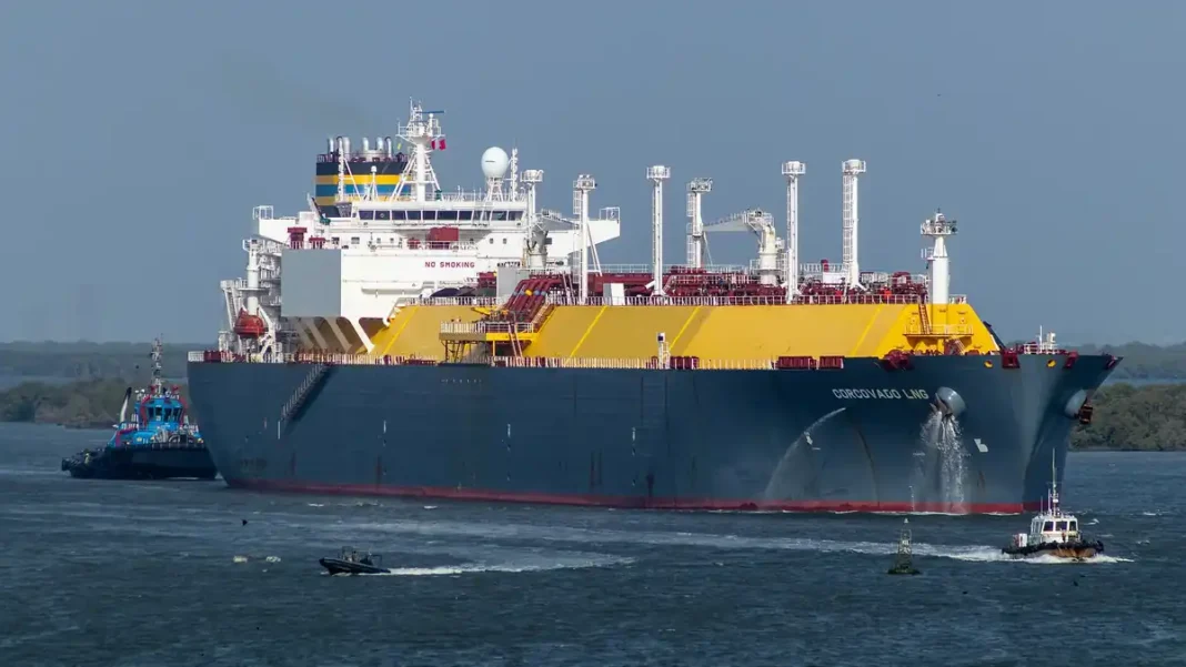 Pakistan Receives Third Qatar LNG Cargo in October An LNG carrier at Port Qasim - Pakistan third Qatar LNG cargo