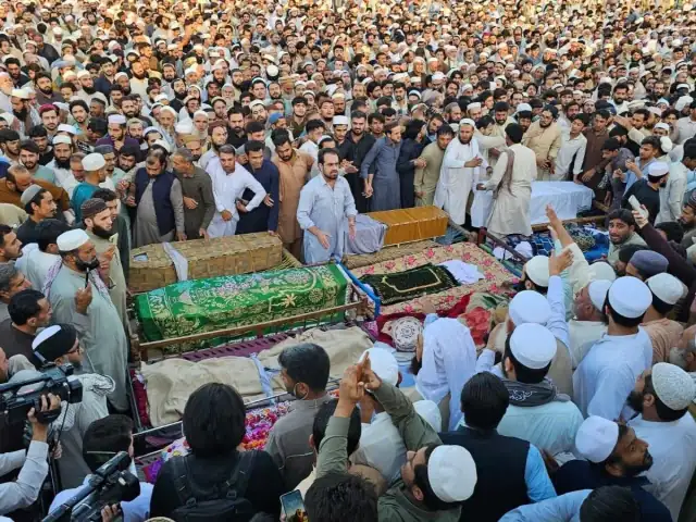 Peshawar School Roof Collapse: FIR Registered Against Owners, Contractor Under Section 322 Funeral prayers for victims of the Peshawar school roof collapse FIR case