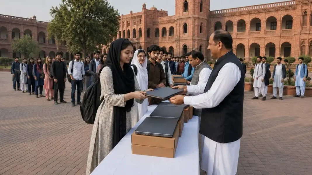 Punjab Launches Phase Two of Laptop and Scholarship Schemes Punjab laptop scholarship phase two - laptop distribution ceremony