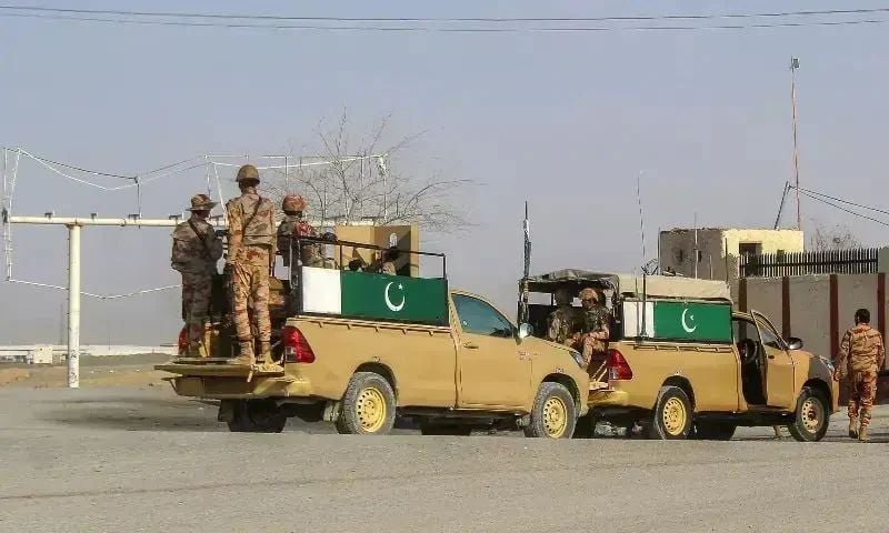 Three Terrorists Killed in Fresh DI Khan IBO, a Day After Eight Died in Sunday Raid Pakistani security personnel patrol in Khyber Pakhtunkhwa — DI Khan IBO