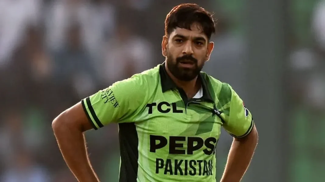 Haris Rauf Reprimanded, England Fined After ODI Haris Rauf in action — Haris Rauf reprimand England fined