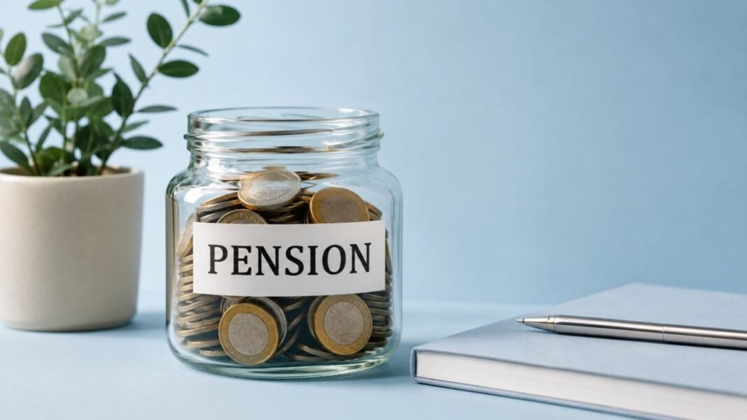 Pakistan plans pension coverage for domestic and agricultural workers Savings jar labelled pension; pension for domestic workers planned in Pakistan
