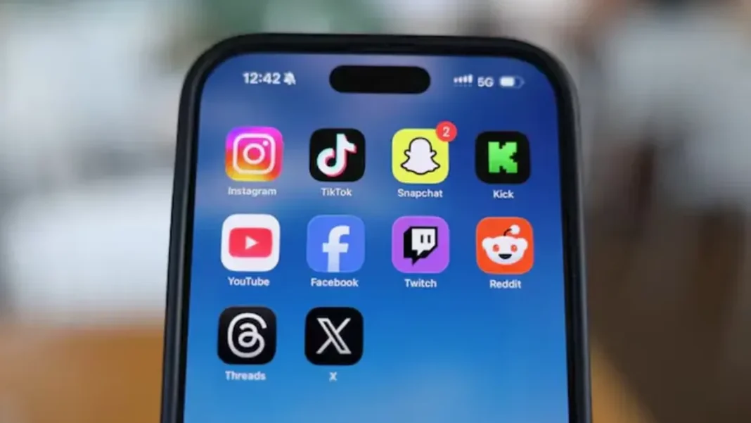Greece Bans Social Media for Under-15s From January 2027 Greece social media ban: social media apps displayed on a smartphone