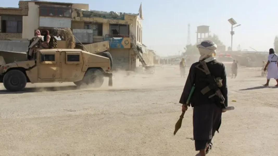 Pakistan Rejects Khalilzad Claim It Armed Afghans Against Taliban Pakistan rejects Khalilzad claim: Afghan Taliban fighters patrol near the border