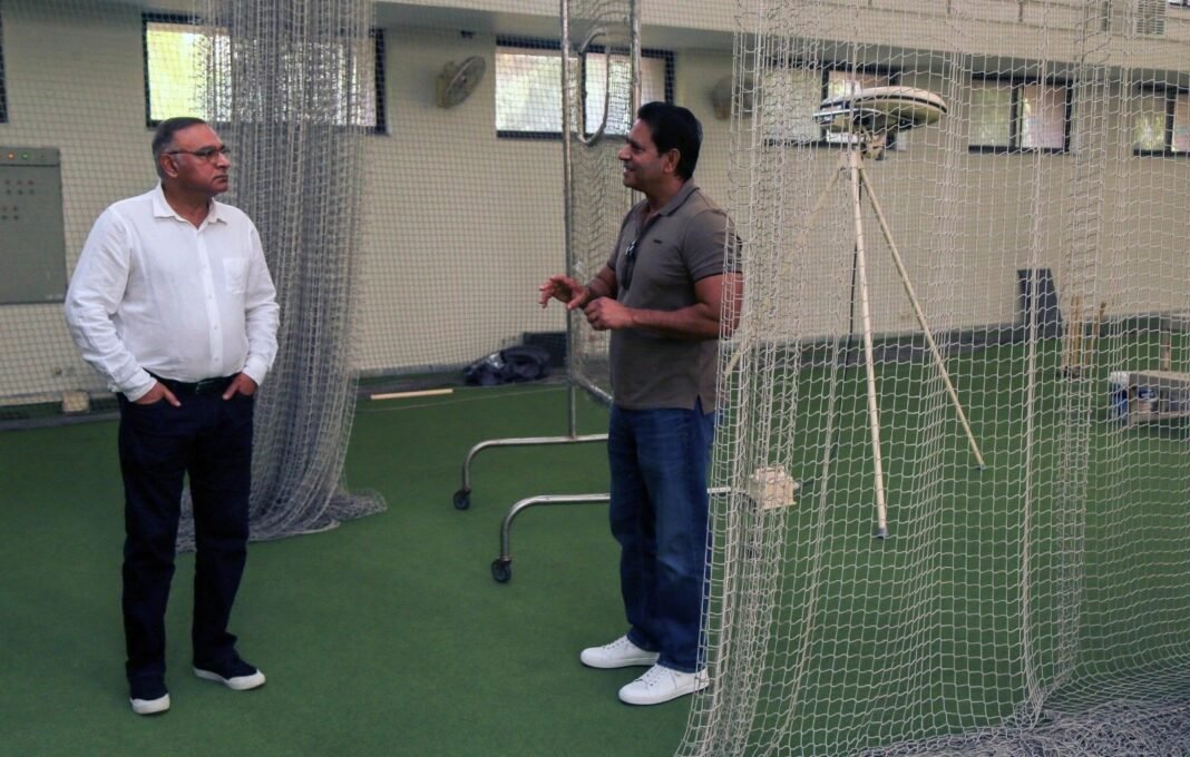 Aamir Sohail NCA visit: reviews player development work in Lahore