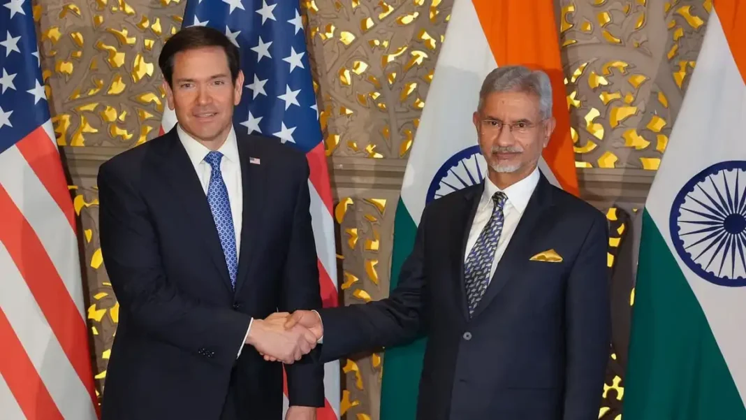Rubio Says Pakistan Ties Give US Influence Marco Rubio shakes hands with his Indian counterpart in Mumbai, where he made his Rubio Pakistan influence remarks