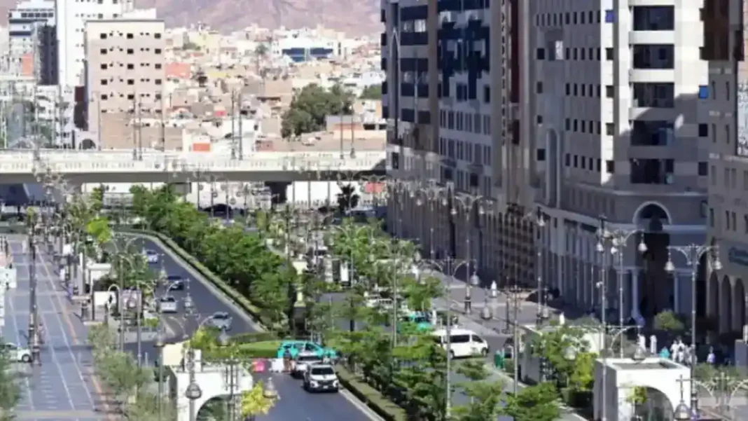 Saudi coalition says missile intercepted over Madina region; Houthis deny involvement A street in Madina, Saudi Arabia - missile intercepted Madina Saudi coalition
