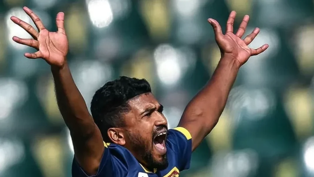 Madushanka Fires Warning Before Tri-Series Final Dilshan Madushanka celebrates — Dilshan Madushanka warning