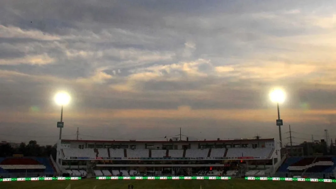Maaz Sadaqat Announces Arrival With Maiden T20I Fifty Against Sri Lanka Rawalpindi Cricket Stadium floodlights where Maaz Sadaqat fifty powered Pakistan past Sri Lanka