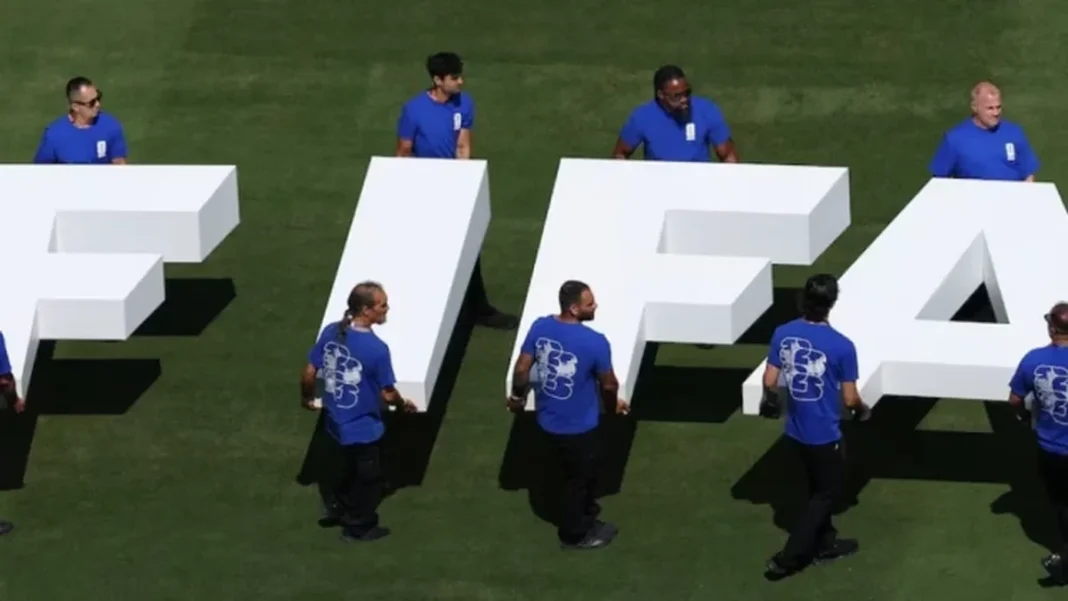 FIFA postpones FIFAe Finals 2026 in Jeddah after attacks on Saudi Arabia FIFA letters on a football pitch - FIFAe Finals 2026 postponed in Jeddah