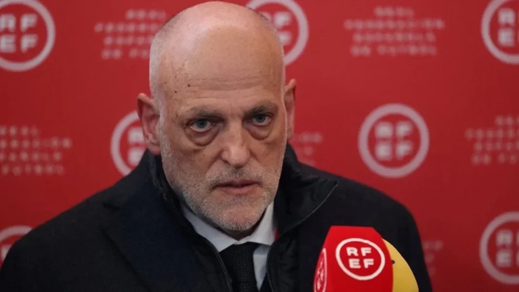 Real Madrid demand Tebas resign after propaganda comparison Javier Tebas faces Tebas resignation demand from Real Madrid after propaganda row