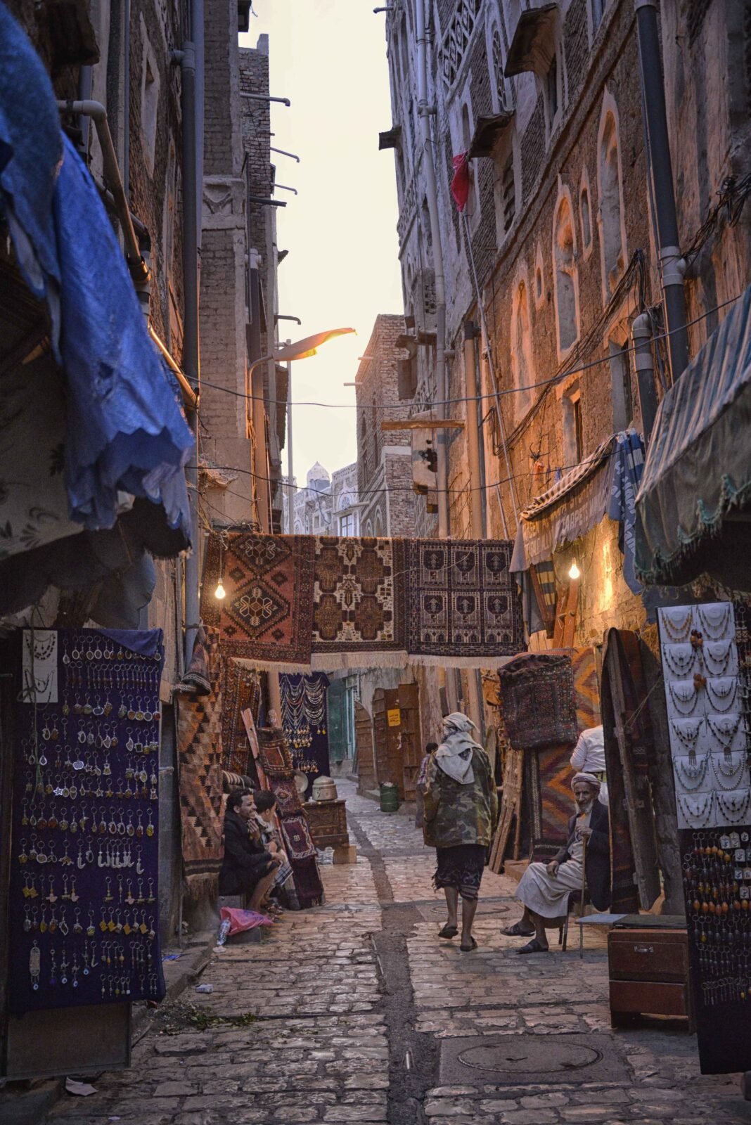 Yemen Government Forces Strike Houthi Targets in Sanaa and Saada Yemen strikes Houthis: a market street in old Sanaa, where government forces hit Houthi targets