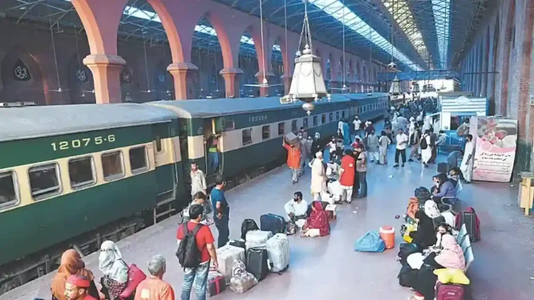 Lahore Cantt Signalling System Goes Live After Trials Lahore Cantt signalling system: passengers at a Lahore station platform