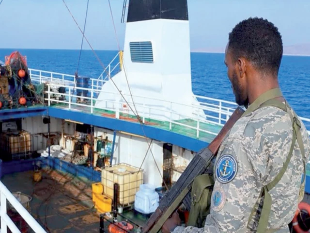 Last Three Pakistani Crew of MT Honour 25 Rescued, Flown to Addis Ababa A Puntland maritime police soldier aboard MT Honour 25 after the MT Honour 25 crew rescue operation