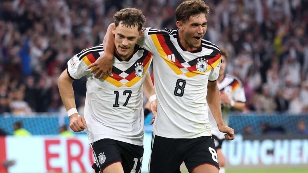 Klopp celebrates first win as Germany boss with 2-0 Nations League victory over Serbia Florian Wirtz and Tom Bischof celebrate as Klopp claims his first Germany win against Serbia