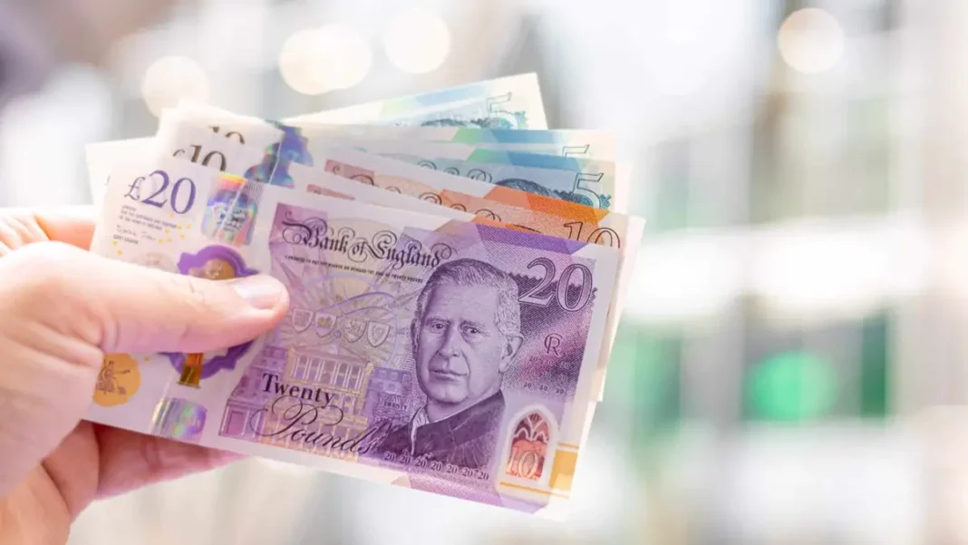 Rupee slips to Rs370.70 against pound as dollar winning run hits 266 days British pound banknotes as the rupee vs pound rate moves to Rs370.70