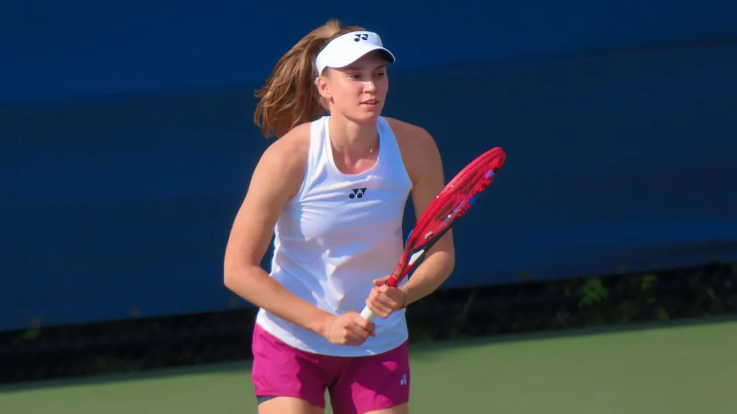 Rybakina Wins Ningbo Open Title in 73 Minutes Elena Rybakina in action during a match ahead of her Ningbo Open title win