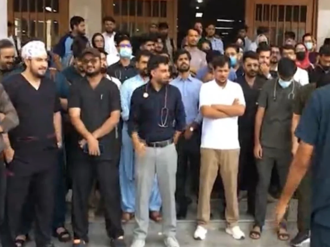 JPMC doctors protest over three months of unpaid salaries