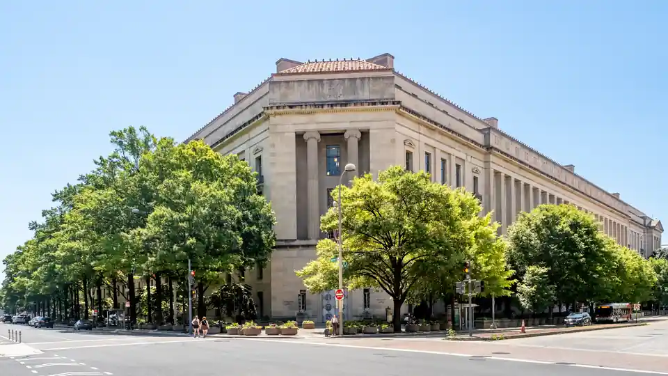 US Bars Cloudera From Green Card Sponsorship for Two Years in $2 Million Settlement Cloudera green card settlement - US Department of Justice building