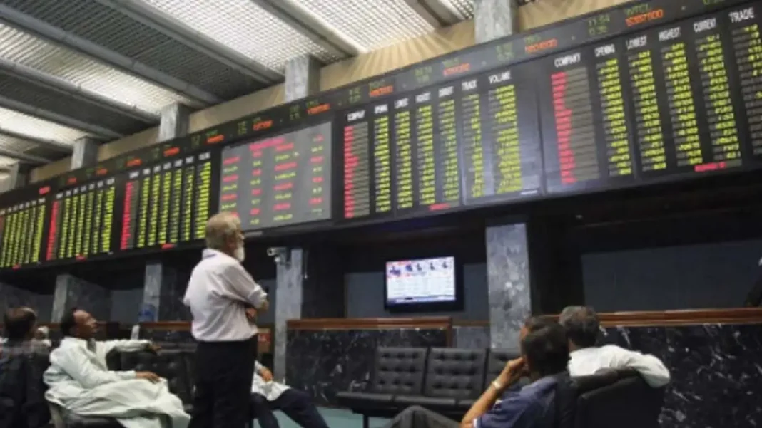 KSE-100 Sheds 814 Points to Close at 165,152 as Oil Price Jitters Rattle PSX KSE-100 sheds 814 points - traders at the Pakistan Stock Exchange