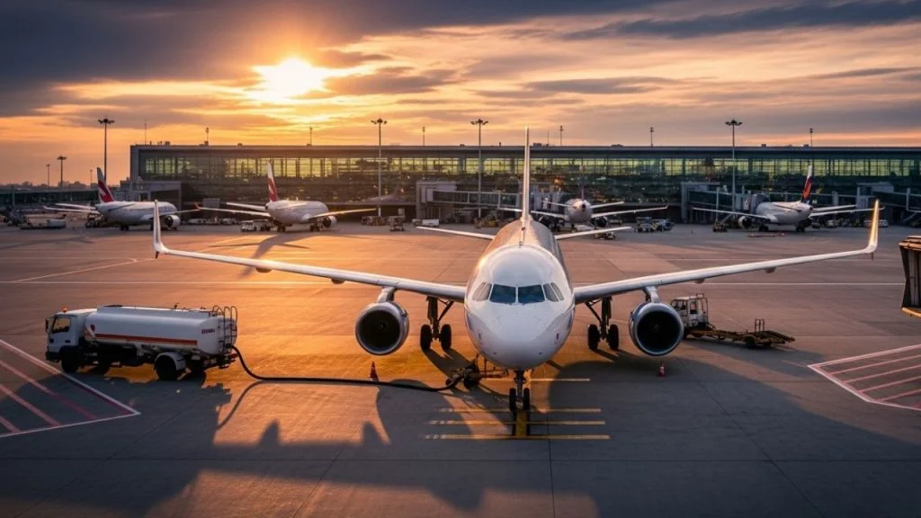 Jet Fuel Price in Pakistan Rises Rs9 a Litre as Kerosene Also Gets Costlier Jet fuel price in Pakistan rises: an aircraft being refuelled on the tarmac
