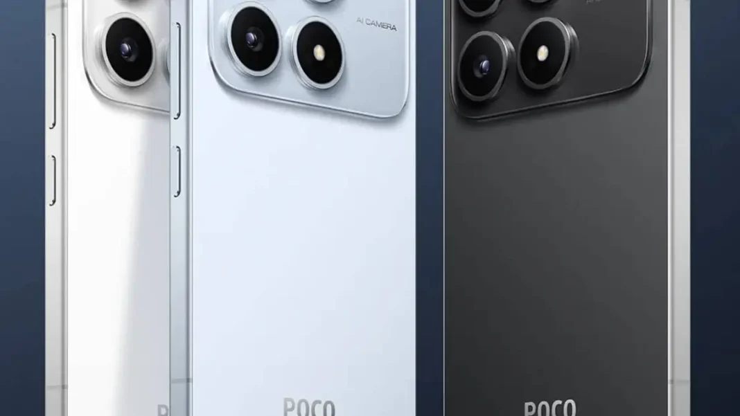 Poco X8s Launched With 3,500-Nit OLED and 12GB RAM for $310 Poco X8s smartphones showing the three Poco X8s price specs colours