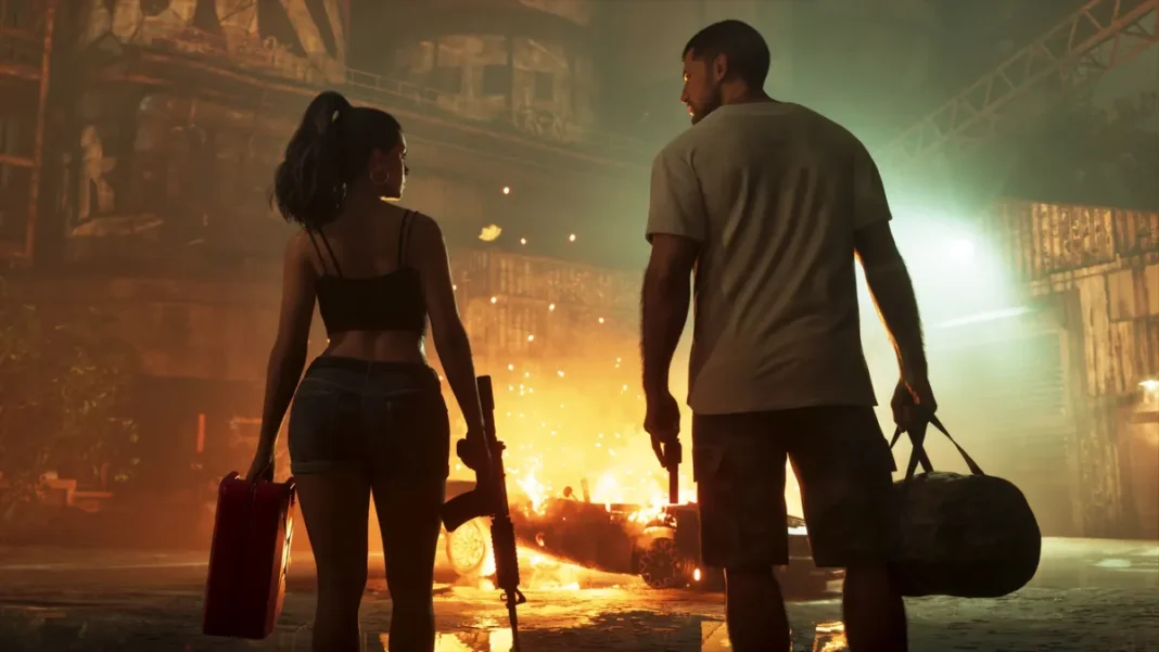 GTA 6 PC Release Reportedly Set for Early 2027, Months After Console Launch GTA 6 PC release date: official Rockstar Games artwork of Lucia and Jason