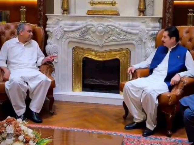 Kundi, Naqvi Slam K-P Govt Over Counterterrorism Role During Talks K-P counterterrorism talks: Governor Faisal Karim Kundi meets Interior Minister Mohsin Naqvi at Governor House Peshawar