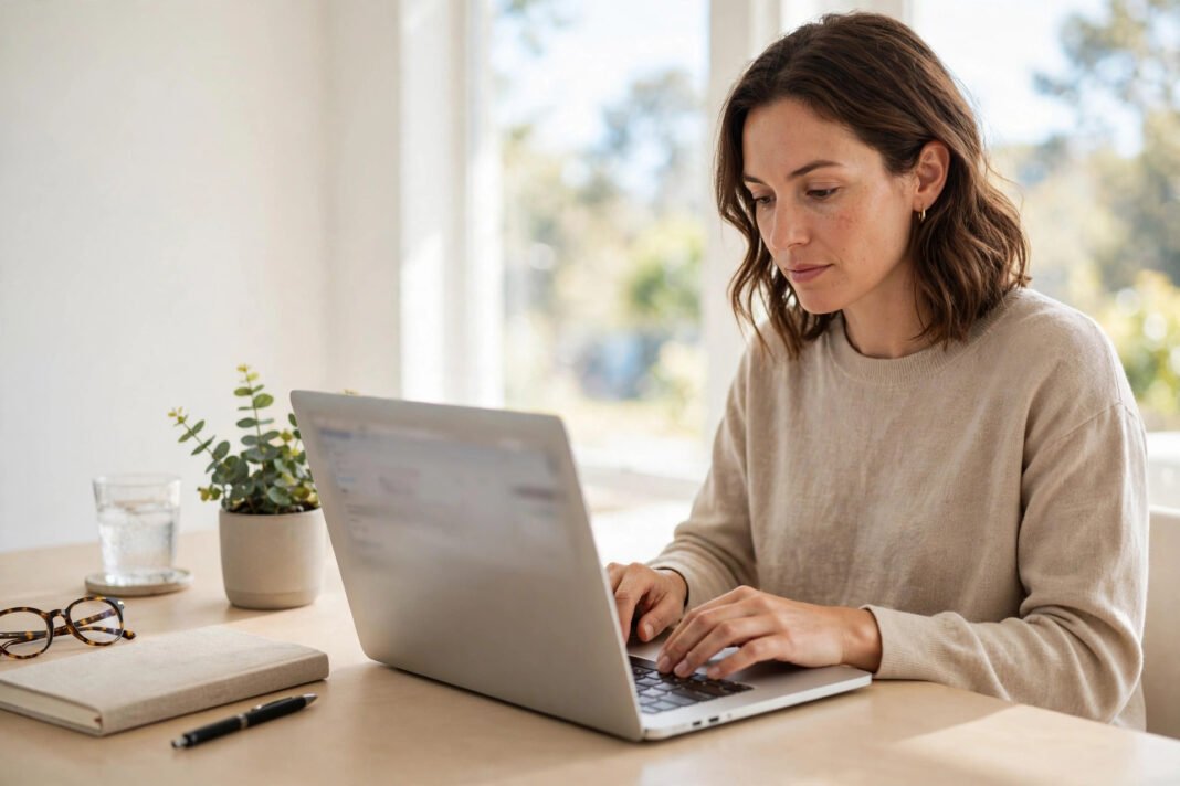 How to Screenshot on Mac: Every Method That Actually Works Person using a Mac laptop at a bright desk in daylight, for how to screenshot on mac guide