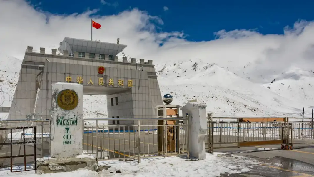 Which Country Is Located in the North of Pakistan? China, Explained The border gate at Khunjerab Pass between Pakistan and China with snow peaks