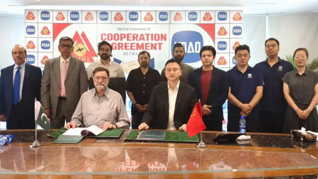 Millat Signs Cooperation Deal with China’s XDAO to Localise Electric Motorcycles in Pakistan Millat XDAO electric motorcycle Pakistan localisation signing ceremony