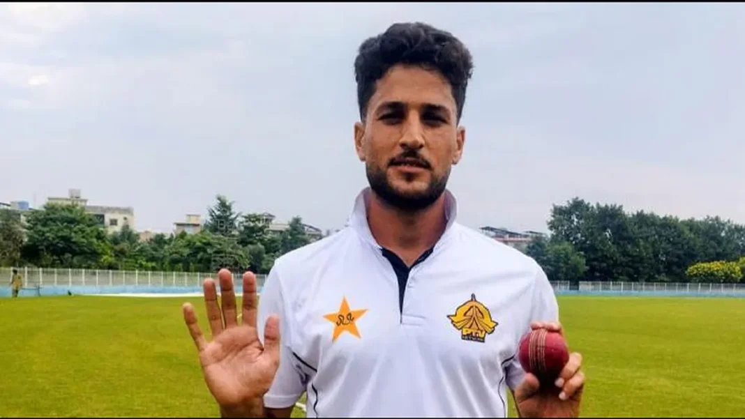 Israr Hussain’s Five-For Puts PTV on Top Against KRL Israr Hussain five wickets President's Trophy: Israr Hussain celebrates during PTV's match against KRL
