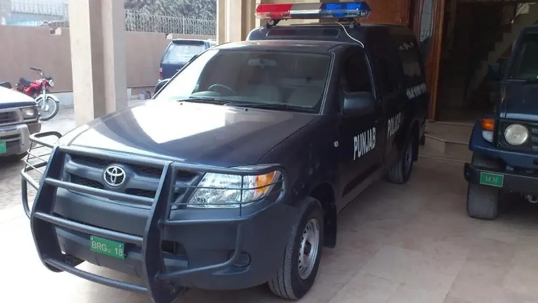 Rawalpindi Police Register Year-Old Murder Case Punjab Police patrol vehicle — Rawalpindi year-old murder case