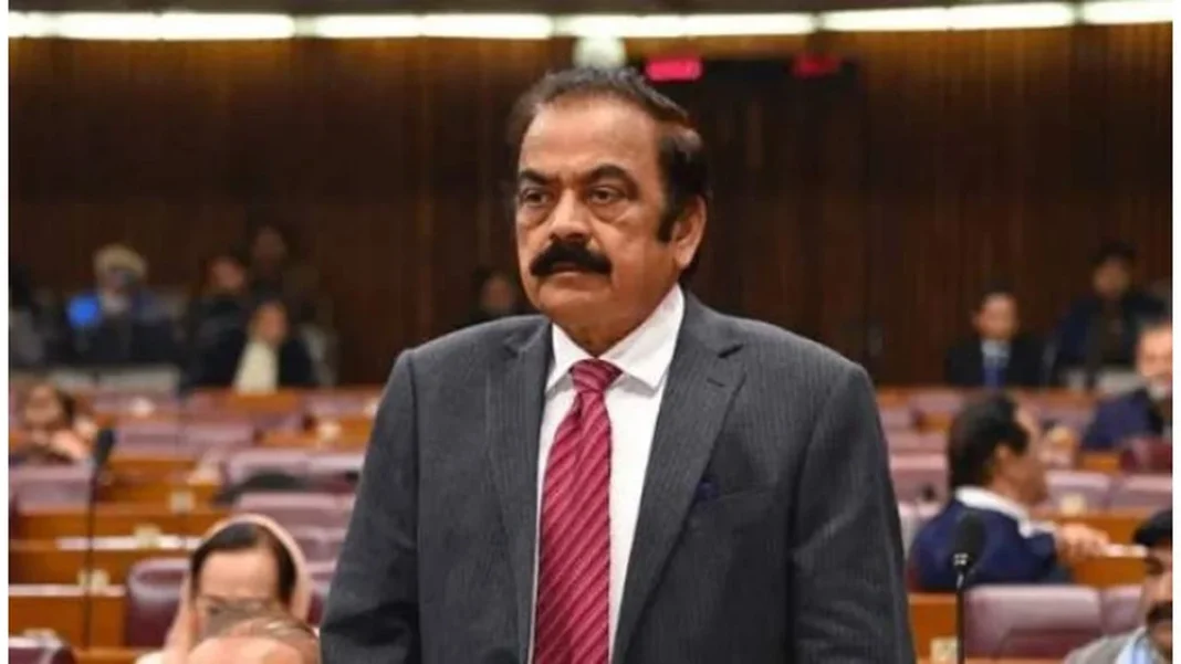 Senate Told £190m Being Spent on Daanish University Rana Sanaullah standing in the Senate chamber — Daanish University 190 million pounds