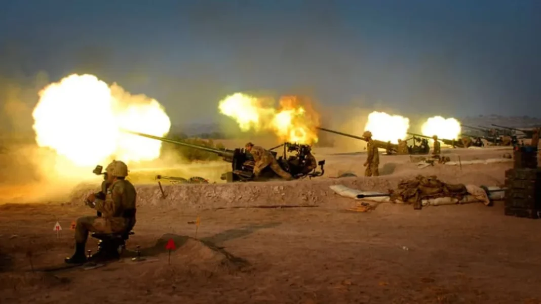Army Retaliates as Afghan Taliban Fire Across Border Pakistan army retaliates Afghan Taliban firing - artillery firing at border