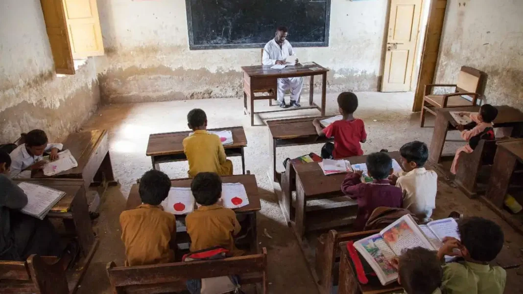 KP Orders Safety Audit of School Buildings After Collapse KP school buildings safety audit - dilapidated Pakistani school classroom