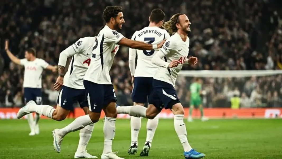 Maddison fires Spurs to first league win at Coventry James Maddison - Tottenham celebrate