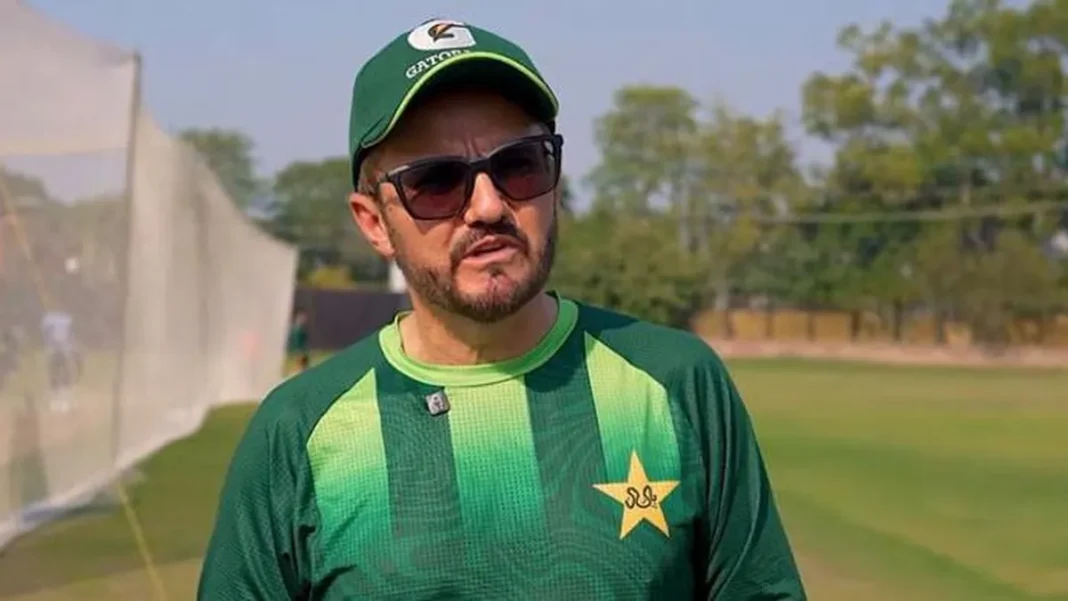 Hesson Backs Seniors for Tri-Series Final vs Sri Lanka Mike Hesson in Pakistan training kit at LCCA Ground — Pakistan tri-series final Sri Lanka Hesson