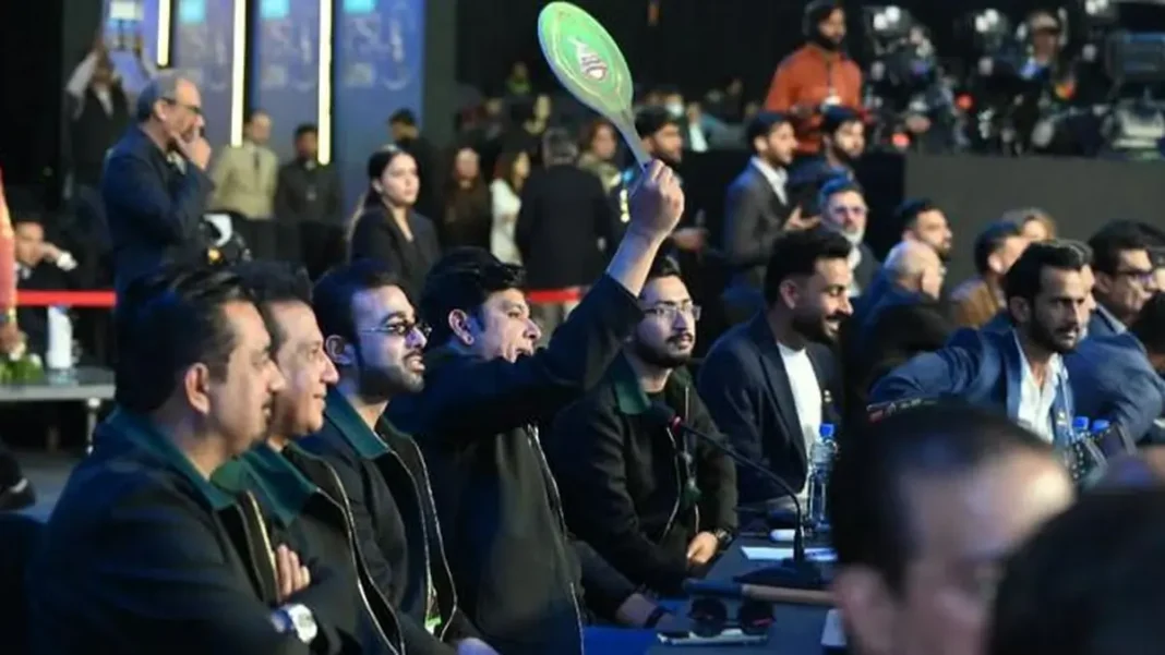 PSL 12 Workshop to Set Auction, Signing Rules PSL auction bidding in progress — PSL 12 workshop