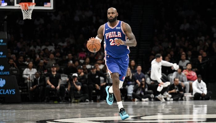 LeBron James makes 76ers debut in pre-season defeat to Nets LeBron James 76ers debut against the Brooklyn Nets