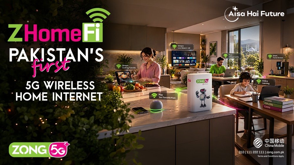 Zong launches Z HomeFi, Pakistan’s first 5G fixed-wireless home broadband