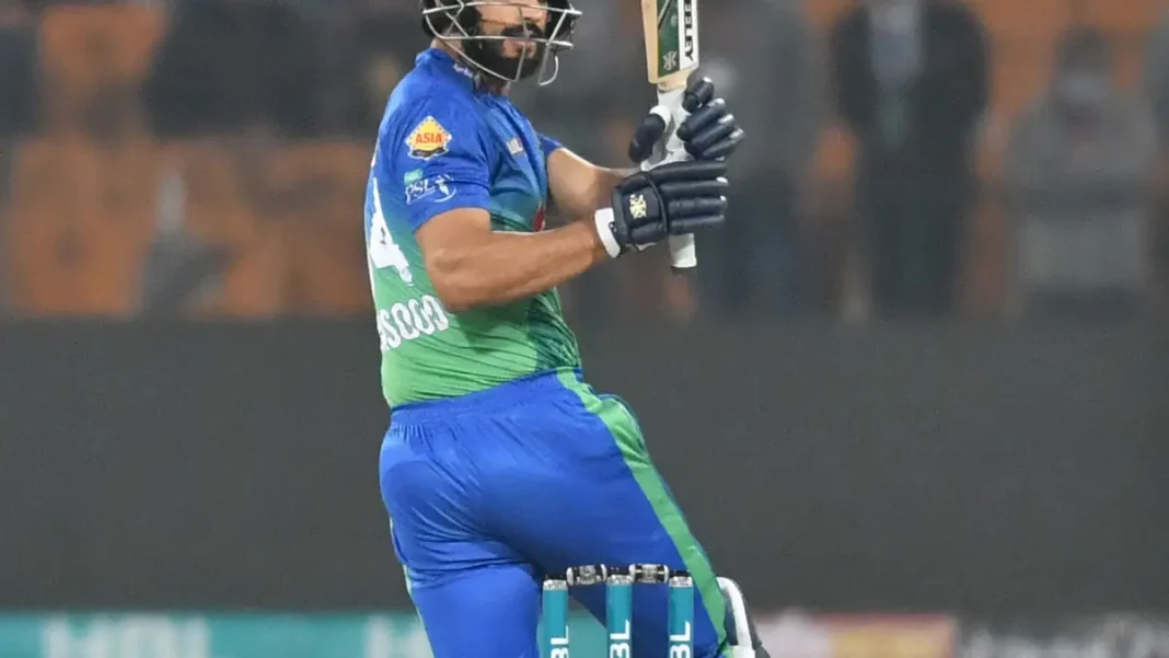 PSL Last Match Highlights: Zalmi’s Title-Winning Final, Ball by Ball Multan Sultans batsman playing a shot during a PSL night match