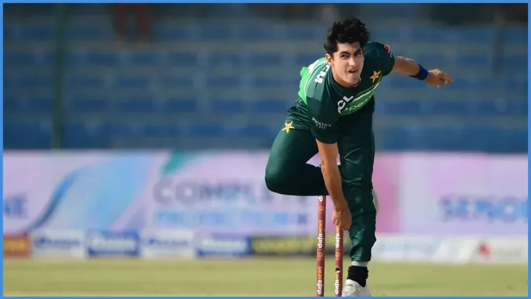 Naseem Shah Pictures: Pace, Fire & the Famous Sixes Naseem Shah bowling for Pakistan