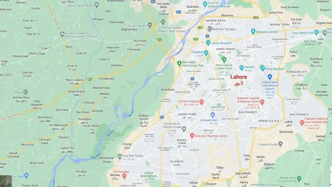 Pakistan City Maps: Street-Level Detail, Starting with Lahore Pakistan city maps - detailed Lahore street map with neighbourhoods
