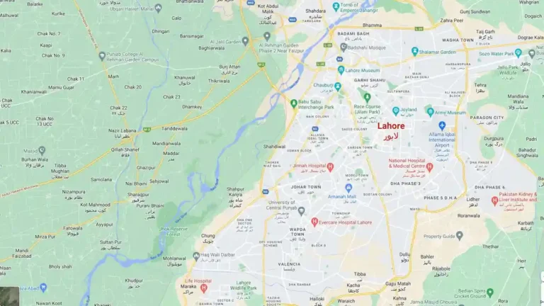 Pakistan City Maps: Street-Level Detail, Starting with Lahore