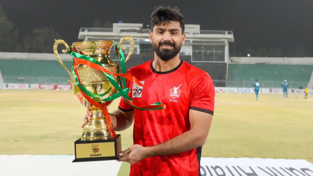 Pakistan Domestic Cricket Teams & Tournaments: Every Side That Matters Lahore Blues player holding the National T20 Cup winners trophy